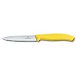 Victorinox 6.7706.L118 Swiss Classic Paring Knife for Cutting and Preparing Fruit and Vegetables Straight Blade in Yellow 3.9 inches