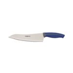 Farberware Soft Grip Serrated Chef Knife, 8-Inch, Navy