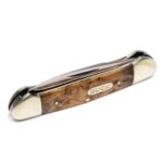 Buck Knives 389 Canoe 2-Blade Folding Pocket Knife with Wood Handle