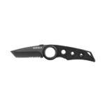 Gerber Gear 30-000433N Remix Pocket Knife, Serrated Edge, Black