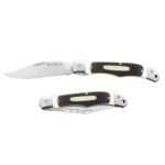 Cold Steel Ranch Boss II Classic Folding Knife, One Size,Silver/White/Brown