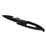 SWISS+TECH ST45019 4-in-1 Stainless Steel Black Mini Folding Knife (Single Pack)