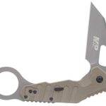 Smith & Wesson M&P Extreme Ops 7.8in S.S. Karambit Folding Knife with 3in Modified Tanto Blade with G10 Handle for Outdoor, Tactical, Survival and EDC