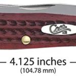 Case WR XX Pocket Knife Pocket Worn Old Red Bone Trapper Item #783 – (6254 SS) – Length Closed: 4 1/8 Inches