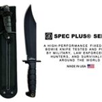 Ontario Knife Company 8684 SP10 Spec Plus Marine Raider, Fixed 9.75″ Blade, Kraton Handle,Black