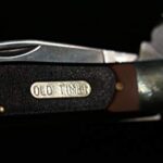 Old Timer 69OT Premium Trapper 7.4in High Carbon S.S. Traditional Folding Pocket Knife with Clip Point Blade, Sawcut Handle, and Convenient Size for Everyday Carry, Hunting, Camping, and Outdoors