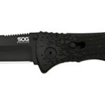 SOG Specialty Knives TF7-BX Trident Straight Tanto Tini Knife, Black