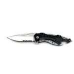 TAC Force TF-705BK Assisted Opening Tactical Folding Knife (Black/Silver, 1 Pack)