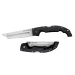 Cold Steel XL Voyager 5.5″ AUS10A Tanto Point Plain Edge Razor-Sharp Blade 6.75″ Griv-Ex Handle Everyday Carry Tactical Folding Knife