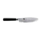Shun Classic 6-inch Ultimate Utility Knife; Versatile, Multifunction Knife with Proprietary VG-MAX Cutting Core and Stainless-Steel Damascus Cladding; Handcrafted in Japan by Highly-Skilled Artisans