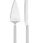 Kate Spade New York Take the Cake Knife and Server 2-Piece Dessert Serving Set, Silver-plate and Turquoise