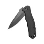 Kershaw’s RJ Tactical 3.0 Pocket Knife (1987) Stainless Steel Drop-Point Blade with Black-Oxide Coating; Glass-filled Nylon Handle with SpeedSafe Opening, Flipper, Liner Lock and Pocketclip; 2.8 OZ