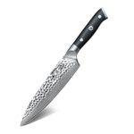 Chef Knife, Damascus Steel Knife 8 Inch, SHAN ZU Professional Chefs Knife Sharp High Carbon Steel Kitchen Utility Knives with Gift Box