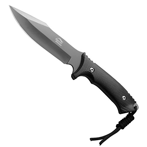 Banner Knives Ti-G10 Fixed Blade Survival Knife with Titanium Coated ...