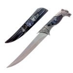 ASR Outdoor Ornamental Wolf Dagger Decorative Collector Knife, Shadow Wolf