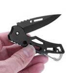 Pocket Folding Knife Tactical Knife Small Stainless Steel Blade 2.5 Inches Long Black Gift for Men and Women (12pack)