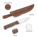 BPS Knives B1 CSH – Bushcraft Knife- Fixed Blade Outdoor Knife – Carbon Steel Camping Knife Tactical Knife – Bushcraft Camping Knife Survival – Perfect EDC Hunting Knife