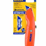 IRWIN Hi-Vis Retractable Utility Knife, 2082300, Orange
