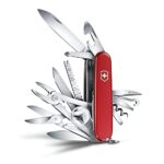 Victorinox Swiss Champ Swiss Army Knife, 33 Functions, Swiss Made Pocket Knife with Large Blade, Screwdriver, Chisel and Combination Pliers – Red