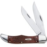 Case Brown Staminawood Folding Hunter Pocket Knife