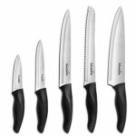 Knife Set,Kitchen Knife Set – Bluesim 5 Piece Matt Black Handle Knives Sets Including Carving Utility Chef and Paring Knives,Chef Knife Set with Gift Box Packaging
