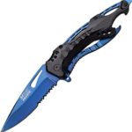 Tac-Force MT-A705BL spring Assisted Tactical Folding Knife, 4.5-inch Closed