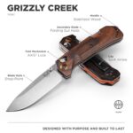 Benchmade – Grizzly Creek 15062 EDC Knife with Wood Handle (15062)