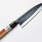 Deba Hocho (Kitchen Knife) 165mm(abt 6.5 Inch), Double Bevel, Blade Edge : Aogami Steel, Tosa Kurouchi
