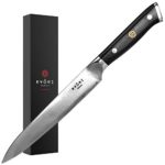 ChefWave 6 Inch Kitchen Utility Knife – 67 Layers of Ultra Sharp Japanese Damascus Steel – Professional AUS-10 Blade – Premium G-10 Handle, Comfort Grip – Ryori Kitchen Knives Series