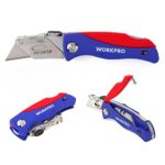 WORKPRO Folding Utility Pocket Knife Quick-change Blade, ABS Handle with 5 Extra Blades Included