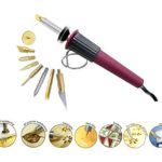 Woodburning Soldering Tool Set 8 Interchangeable Tips All Purpose Leather Paper Crafting Stamping Stencil Hot Knife Cutting