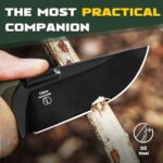 Kizer Cabox Fixed Blade Knife 3.36″ D2 Steel Fixed Blade Hunting Knife G10 Handle with Sheath Survival Camping Knife 1048A3