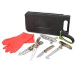 Mossy Oak Hunting Field Dressing Kit – Portable Butcher Game Processor Set (8-piece)