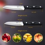 2PCS Paring Knife – Little Cook Paring Knife Set – Ultra Sharp Kitchen Knife – Fruit Knife – German stainless Steel – ABS Handle