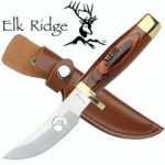 Personalized Free Engraving Quality Elk Ridge Knife with Wood Handle (ER-050)