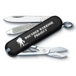 Victorinox Swiss Army Classic SD Pocket Knife, Black with WWP Logo