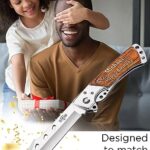Personalized Gift for Men – Customized Pocket Knife – Custom Engraved Knives – Engraved Gifts for Dad Husband – Gift Idea for Birthday Christmas Valentine’s Day Anniversary Stocking Stuffers 4172 PS