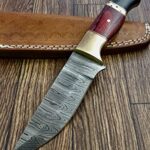 Poshland Handmade Damascus Steel 9 Inches Full Tang Skiner Knife (BC-1096)