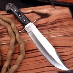 REG-109 Handmade D2 Steel 15.25 Inches Bowie Knife – Solid Engineered Wood Handle