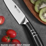 MAD SHARK Paring Knife 5 Inch Small Kitchen Utility Knife, Razor Sharp Fruit Petty Knife with Gift Box, Ideal for Slicing, Chopping, Dicing and Coring