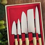 TSTADVANCE Kitchen Knife Set Of 5 Produced By Komei Nakamura Including Sushi Knife Japanese