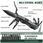 Gifts for Men Him Dad Boyfriend,Multitool Pocket Knife for Men,Anniversary Christmas Men Gifts for Birthday,Hiking Camping Knife with Screwdrivers Pliers Bottle Opener