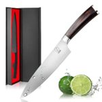 Deik Chef Knife, 8 Inch Kitchen Knife with 1.4116 Imported Stainless Steel, Professional Grade Balance and Super Sharp with Ergnonomic Classy Wooden Handle