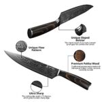 Yatoshi 13 Knife Block Set – Pro Kitchen Knife Set Ultra Sharp High Carbon Stainless Steel with Ergonomic Handle