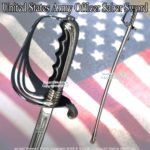 Military Ceremonial Sword U.S. Army Officer Saber New Design Acid Etching Blade