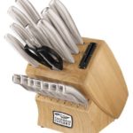 Chicago Cutlery 18-Piece Insignia Steel Knife Set with Block and In-Block Sharpener