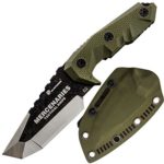 HX OUTDOORS – fixed blade tactical knives with sheath,Tanto Blade outdoor survival knife,Special forces tactical knife,Ergonomics G10 anti-skidding Handle (MERCENARIES – MINI)