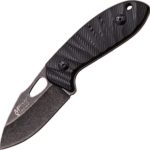 MTech USA Xtreme MX-8139BK Tactical Fixed Blade Knife, Stonewashed Drop Point Blade, Black Handle, 6.1-Inch Overall
