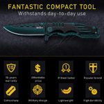 Spring Assisted Knife – Pocket Folding Knife – Military Style – Boy Scouts Knife – Tactical Knife – Good for Camping Hunting Survival Indoor and Outdoor Activities Mens Gift 6681