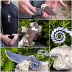 Toferner Original Gift-Knife -The Ram – Hand Forged Knife – Sports- Hand Made Genuine Leather Case- Hardened Blade Beautiful Product
